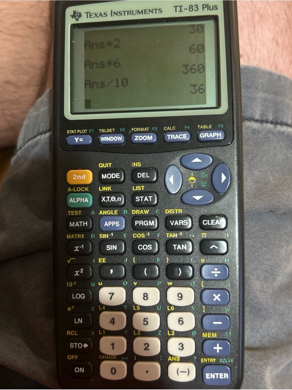 Texas Instruments TI-83 Plus Graphing Calculator - Black